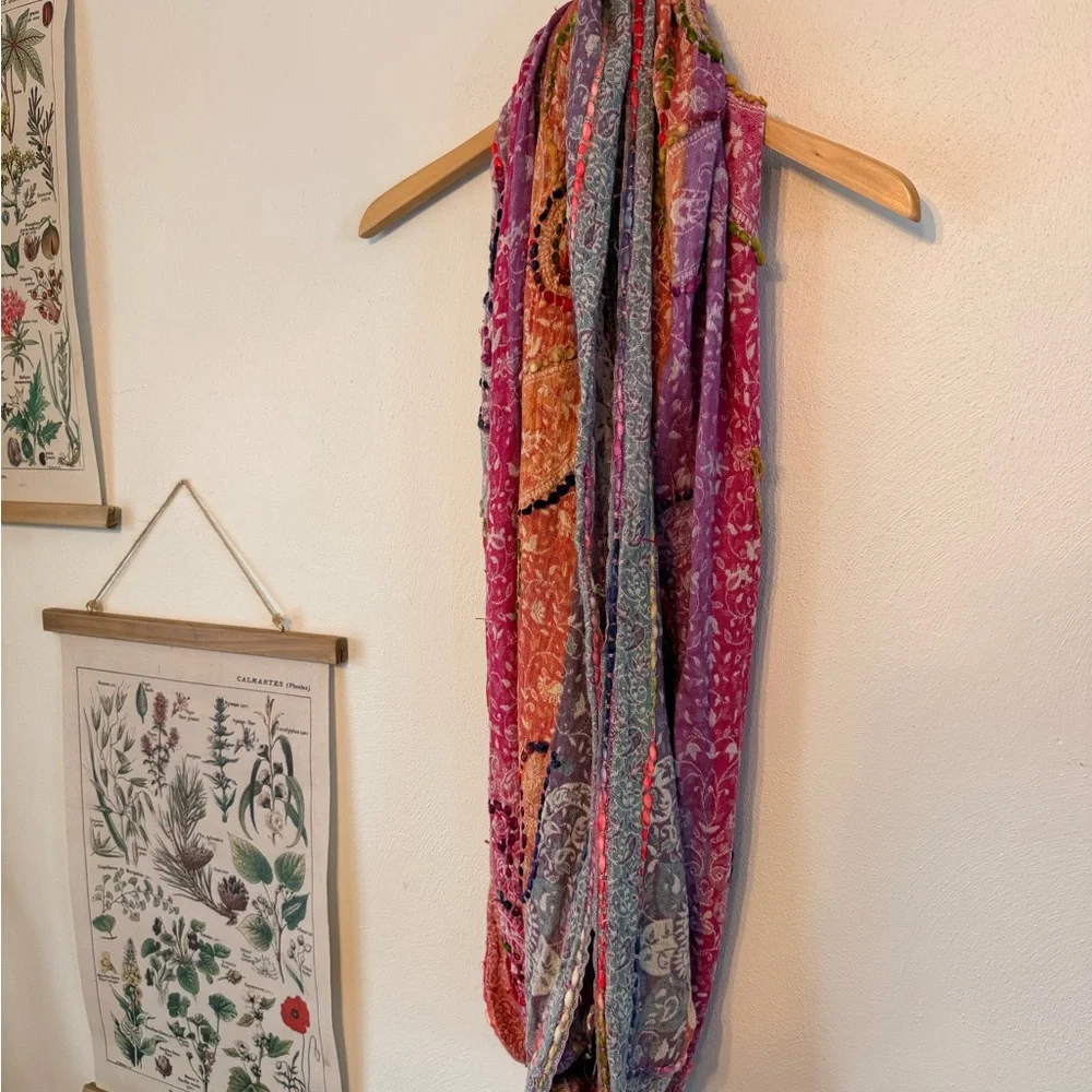 Anthropologie Raj - OS - Colorful Bohemian Infinity Scarf - Picture 6 of 8
